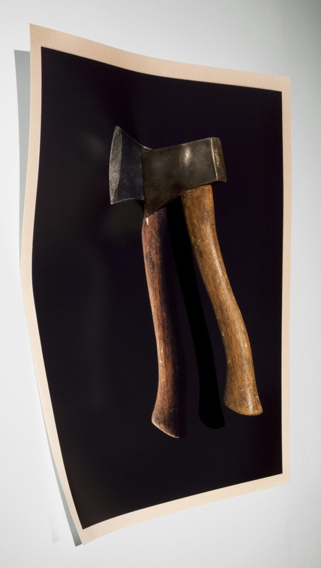 Darren Harvey-Regan, The Halt (2011) C-type print with axe, 54 x 43cm